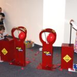 Children using the boom blaster