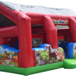 Inflatable barnyard petting zoo