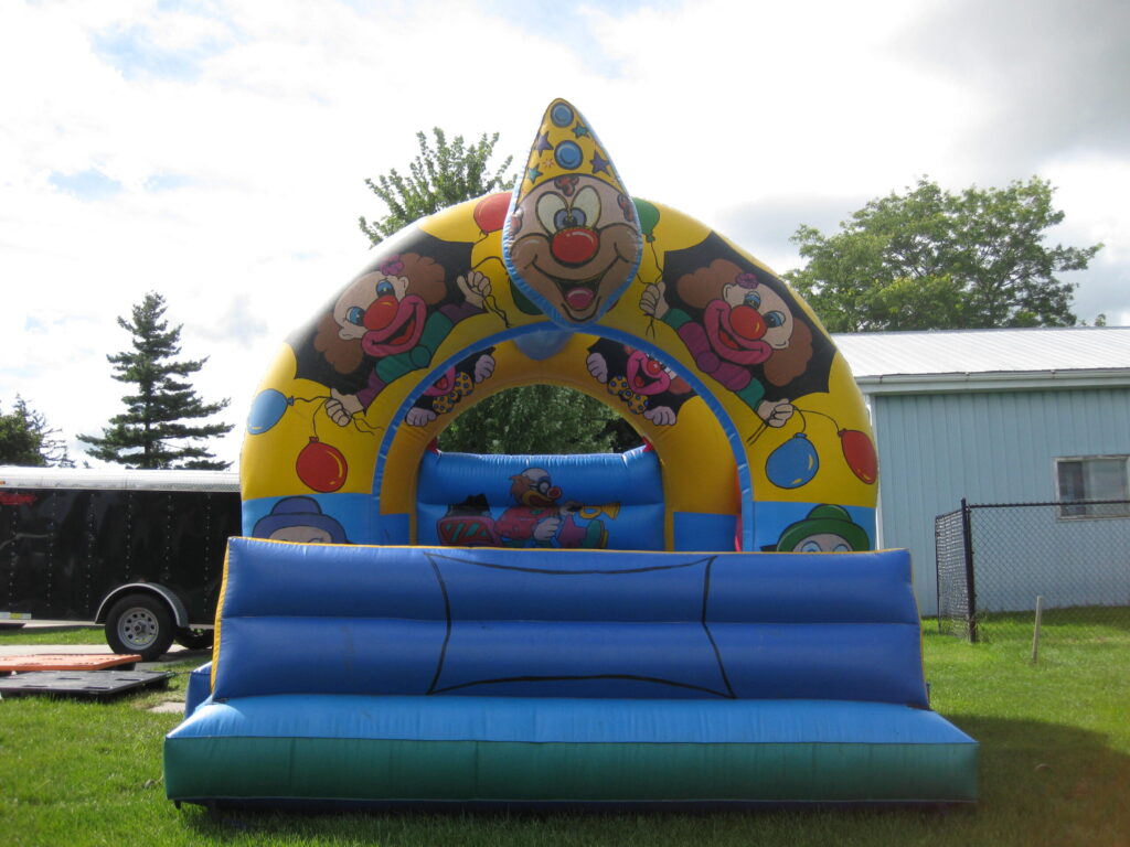 Inflatable Clown Bouncer at outdoor event