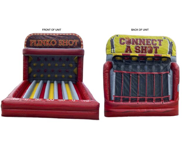 Inflatable Connect 4 and Plinko Shot