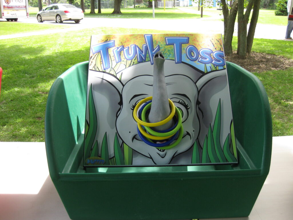 elephant trunk toss arcade game