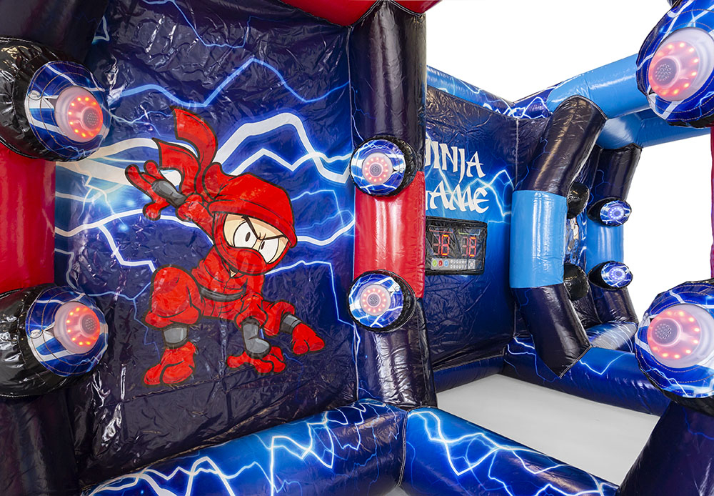 Inflatable Ninja Battle Reactions test arcade game