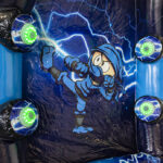 Inflatable Ninja Battle Reactions test arcade game