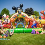 Inflatable Mickey Mouse Park with slide and bounce