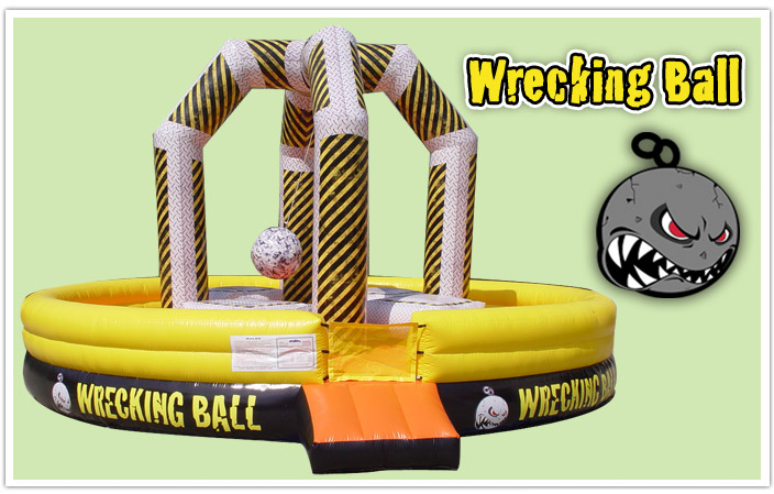 Inflatable Wrecking Ball Bouncer