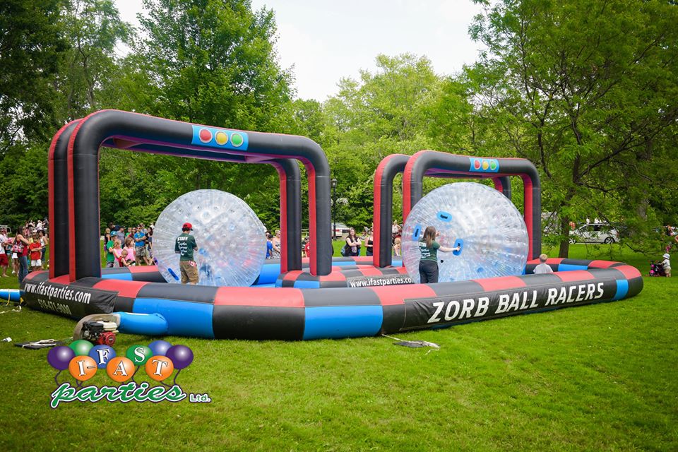 Inflatable Zorb Ball Racing Game