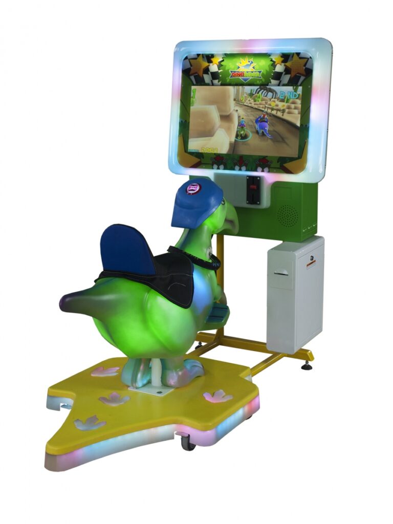 Dino Rider interactive arcade game