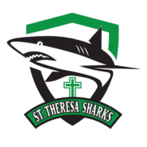 Logo for the St. Theresa Sharks